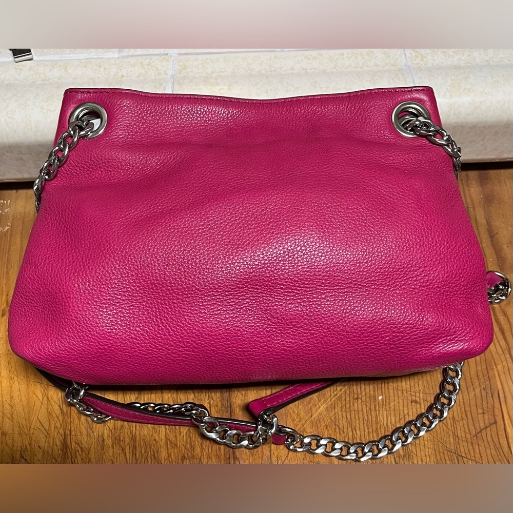 Michael Michael Kors Hot 2001 Pink Leather Jet Set Shoulder Bag Crossbody - Picture 3 of 16